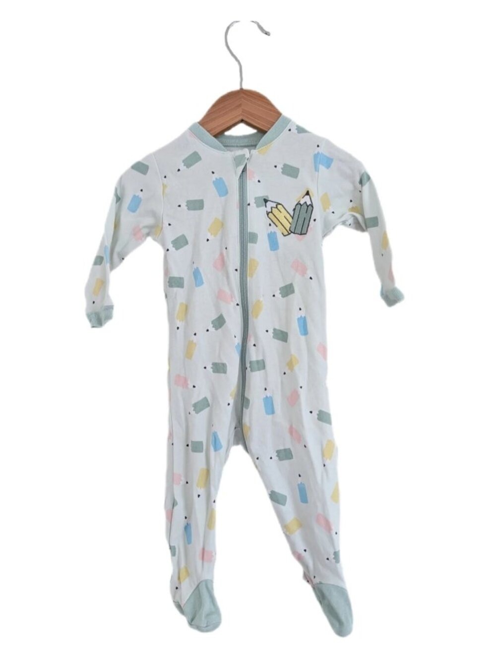 Tuffy Pencil‎ Footie Sleeper 3m | Baby Cotton Footed Sleeper